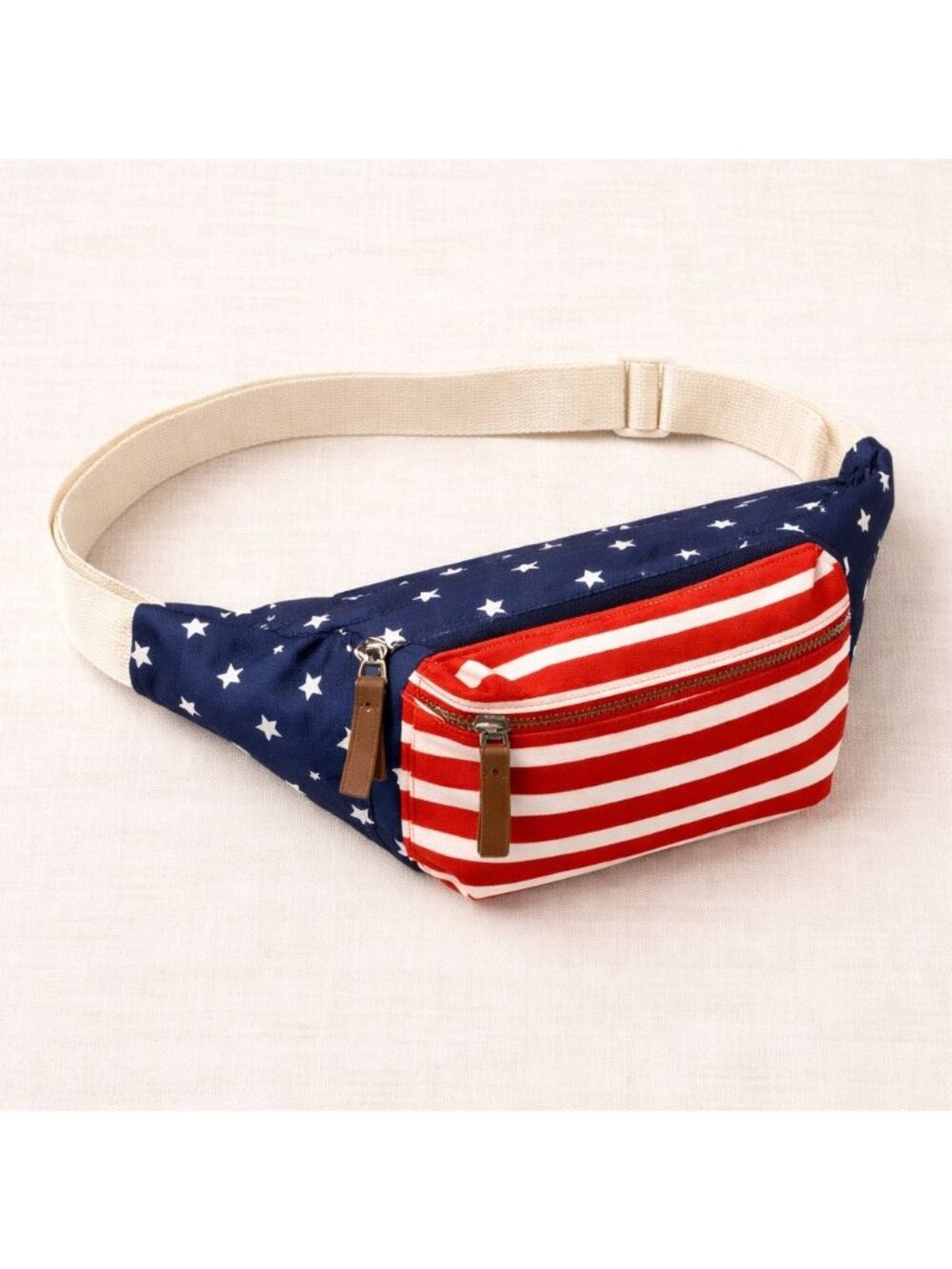 May Love American Flag Fanny Pack Patriotic Belt Bag USA 250 Festival Crossbody